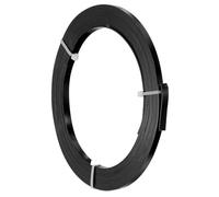 PATIKIL 18 AWG 5mm Wide Aluminum Flat Wire, 16Ft 3 Roll Bendable Anodized Aluminum Wire Wide Beading Craft for Jewelry Making Resin Bezel Frame Wrapping, Black