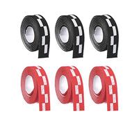 PATIKIL 18" Table Tennis Side Tape, 6 Pack Ping Pong Edge Tape Protect the Edges of Rubber and Blade for Paddles Racket, Red Black