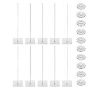 PATIKIL 180mm Perforated Insulation Pins with Round Washer,50 Sets 2in Insulating Nails Wall Plug for Fixing Foam Boards to Wall or Ceiling