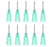 PATIKIL 18Ga x 0.5 Inch Dispensing Needle Tips, 100Pcs Stainless Steel and Plastic Glue Needle Tube Blunt Tips with Luer Lock for Glue Oil Applicator, Cyan Blue