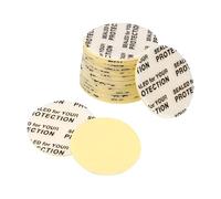 PATIKIL 18mm/0.7inch Pressure Sensitive Seal, 100 Pack Adhesive PS Foam Lid Cap Liners Resistant Tamper with Dustproof Paper Back for Plastic Glass Jar Bottle Cap Seals