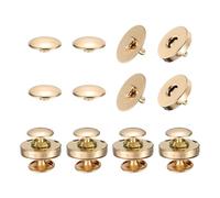PATIKIL 18mm Magnetic Snap Buttons Set, 6Pcs Copper Magnetic Purse Closure Fastener Clasps Replacement Tool Kit with Caps for Purses Handbags Clothes Sewing DIY Craft, Rose Gold