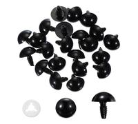 PATIKIL 18mm Safety Eyes, 40 Pcs Plastic Craft Eyes with Protective Film Safety Eyes with Washers for Stuffed Animals Crochet Toys Dolls DIY Craft Making, Black