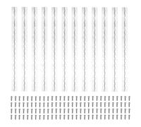 PATIKIL 18x1.2 Inch Piano Hinge,12 Pcs 304 Stainless Steel Continuous Hinge with Holes for Piano Gate Door Wooden Storage Box Cabinet Boat,Silver