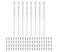 PATIKIL 18x1.2 Inch Piano Hinge,8 Pcs 304 Stainless Steel Continuous Hinge with Holes for Piano Gate Door Wooden Storage Box Cabinet Boat,Silver