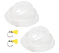 PATIKIL 19.68ft Air Conditioner Drain Kit, 2 Set Universal AC Drain Hose Connector Hose with Clamp Rubber Adapter for Mini-Split Window AC Unit Dehumidifier Faucet