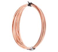 PATIKIL 19.7 Feet Pure Copper Wire, 2Roll 32Gauge Flat Copper Jewelry Wire 1mm Wide Bendable Beading Wire for Jewelry Making DIY Crafts Supplies