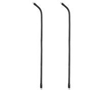 PATIKIL 19.7" Gooseneck, 2Pcs 3/8"-16 Male to Male Thread Metal Universal Hose Flexible Arm Gooseneck Tube Extension Holder for Action Camera, Phone, Microphone, Black