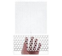 PATIKIL 19.7" x 19.7" 304 Stainless Steel Perforated Sheet, 0.39" Hole 19GA Expanded Metal Mesh Plate Screen Decorative Meshes for Ventilation Grill Smoking