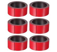 PATIKIL 19.7ft x 1 inch Dry Erase Magnetic Label Strip, 6Pcs Blank Magnet Sticky Labels Magnetic Tag Roll Tape for Whiteboard Refrigerator Classroom, Red
