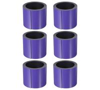 PATIKIL 19.7ft x 2 inch Dry Erase Magnetic Label Strip, 6Pcs Blank Magnet Sticky Labels Magnetic Tag Roll Tape for Whiteboard Refrigerator Classroom, Purple