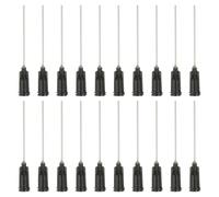 PATIKIL 19Ga Dispensing Needles, 102PCS 1.5 Inch Industrial Blunt Tip Dispensing Needle Tips with Luer Lock Needle for Refilling Liquid Inks Adhesive Glue Oil,Black
