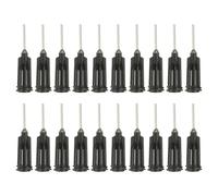 PATIKIL 19Ga Dispensing Needles, 52PCS 1/2 Inch Industrial Blunt Tip Dispensing Needle Tips with Luer Lock Needle for Refilling Liquid Inks Adhesive Glue Oil,Black