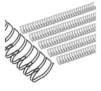 PATIKIL 19mm (3/4") Double Loop Wire Binding Combs, 20 Pcs Metal Twin Loop Binding Coils 180 Sheet Capacity 2:1 Pitch 21 Ring Binding Spines, Black