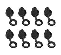 PATIKIL 19mm Door Lock Dust Cover, 8 Pack PE Plastic Waterproof Keys Panel Cam Lock Dust Cover Caps for 19mm Cam Lock Black