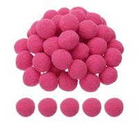 PATIKIL 1inch Pom Poms for Crafts, 500pcs Small Pompoms for Crafts Mini Puff Balls Bulk High Elasticity Fuzzy Balls for Hats Christmas Art DIY, Hot Pink