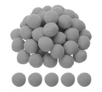 PATIKIL 1inch Pom Poms for Crafts, 500pcs Small Pompoms for Crafts Mini Puff Balls Bulk High Elasticity Fuzzy Balls for Hats Christmas Art DIY, Gray