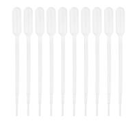 PATIKIL 1ml Pipettes Dropper, 60pcs Plastic Pipettes Disposable Pipette Transfer Pipette Calibrated Plastic Eye Dropper with Scale for Science Laboratory Resin DIY Crafts Art Makeup Oils