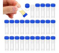 PATIKIL 1ml Plastic Cryogenic, 200Pcs Self Standing Cryogenic Vial Screw Top Frozen Test Tube for Lab Laboratory Science, Blue Cap