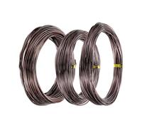PATIKIL 1mm/1.5mm/2mm Bonsai Training Wire, 3 Roll Floral Wire Stems Anodized Aluminum Tree Wire 49.2 Feet for Gardening Branch Fixing, Brown