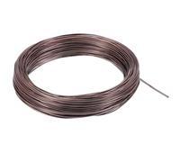 PATIKIL 1mm Bonsai Training Wire, 1 Roll Floral Wire Stems Anodized Aluminum Tree Wire 95 Feet Total for Gardening Branch Fixing, Brown