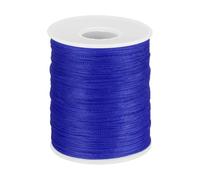 PATIKIL 1mm Polypropylene Braided Rope, Sapphire Blue | 150m Nylon Hollow Utility Cord, Waterproof String for Clothesline, Camping, Crafting, Outdoor, Golf Courses