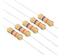 PATIKIL 1W Resistors Kit, 200 Pack 20 Values Carbon Film Resistors Assortment 10R Ohm-1M Ohm 5% Resistance Resistors Set for DIY Projects, 4 Bands