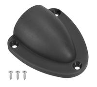 PATIKIL 2-1/2" Nylon Marine Wire Cable Vent Cover, 1 Pcs Plastic Clam-shell Vent Cap with Installation Screws for Boat Yacht, Black
