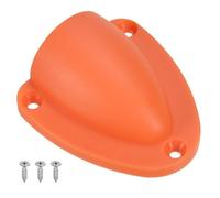 PATIKIL 2-1/2" Nylon Marine Wire Cable Vent Cover, 1 Pcs Plastic Clam-shell Vent Cap with Installation Screws for Boat Yacht, Orange