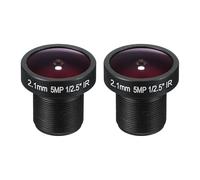 PATIKIL 2.1mm CCTV Camera Lens, F2.0 FPV Security Camera Lens 5MP 160° Wide Angle Board Lens M12 Threaded Dia for IP Camera Panoramic