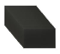 PATIKIL 2.1x3.3 Inch Anodized Aluminum Sheet Metal, 20Pcs Laser Plates Engraving Blanks 0.8MM Thin Rectangle for Crafting DIY House Laser Engraving, Black