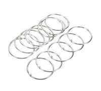 PATIKIL 2.2" Dia Binder Rings, 20 Pack Detachable Metal Book Loose Leaf Rings for Index Cards Scrapbooks Word Cards, Silver Tone