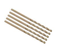 PATIKIL 2.2mm Drill Bit #44, Micro Number Small Bits 4341 High-Speed Steel 118° Gold for Soft Thin Metal Steel Wood Acrylic - 5 Pack
