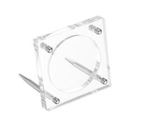 PATIKIL 2.3" Acrylic Coin Display Frame, 3D Floating Display Case Holder Single Slot for Jewelry Specimens Medallion Coins, Clear