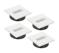 PATIKIL 2.4 Inch Desk Grommet, 4Pcs Cable Grommet Wire Management Cable Hole Cover Cord Organizer for Office Home Table Countertop, White