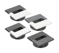 PATIKIL 2.4 Inch Desk Grommet, 4Pcs Cable Grommet Wire Management Cable Hole Cover Cord Organizer for Office Home Table Countertop, Gray/White, Black/White, Black/Gray, Black/Silver