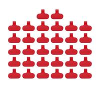 PATIKIL 2.4 x 1.5 Inch Cable Labels, 32 Pcs Electronic Cable Identification Tags Nylon Write on Wire Labels Oval Cord Tags Labeling for Electronics Management Organization, Red