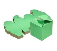 PATIKIL 2.48x2.48x3.15 Inch Favor Boxes, 50 Pcs Candy Party Gift Boxes for Wedding Mother's Day Easter Anniversary Christmas Graduation Celebration, Reflective Green