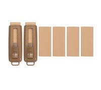 PATIKIL 2+4Pack Erasers, Sliding Retractable Eraser Push Pull Cute Pencil Erasers Soft Large Easy to Clean with Plastic Sleeve for Sketching Drawing Artists Teacher Pencils, Dark Brown TPR