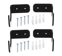 PATIKIL 2.4x3x2 Light Saber Stand Wall Mount, 2 Pairs Acrylic Light Sword Display Holder Wall Bracket Baseball Bats Rack for Home Light Saber Sword, Black