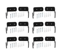 PATIKIL 2.4x3x2 Light Saber Stand Wall Mount, 6 Pairs Acrylic Sword Display Holder Wall Bracket, Baseball Bats Rack for Home Saber, Black