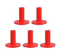 PATIKIL 2.56 Inch Rubber Golf Tees, 5 Pack Tall Practice Training Driving Range Tee Stable Ball Holder for Outdoor Indoor Hitting Mat Backyard, Red
