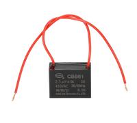 PATIKIL 2.5uF 450 V CBB61 Capacitor, 1Pcs Ceiling Fan Capacitor Motor Starting Capacitor Metalized Polypropylene Film Capacitors for Ceiling Fan Motor, Black