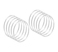 PATIKIL 2.6 Inch Dream Catcher Rings, 20 Pcs Metal Macrame Wreath Floral Round Ring Hoop for Christmas Decor Home Car DIY Craft Wedding Wall Hanging Decorations, Silver