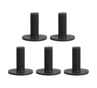 PATIKIL 2.6 Inch Rubber Golf Tees, 5 Pack Tall Practice Training Driving Range Tees Stable Ball Holder for Outdoor Indoor Hitting Mat, Black