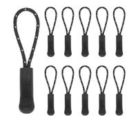 PATIKIL 2.6 Inch Zipper Pulls Replacement, 50 Pcs Nylon Cord Extension Zipper Pull Tab Tags for Handbag Backpacks Jackets Luggage Purses, White Dots