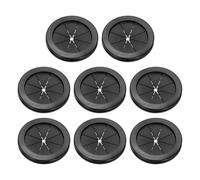 PATIKIL 2.8" Drill Hole Rubber Grommets, 8Pcs Desk Grommet Cable Grommet Hole Cover Cord Organizer for Office Home Table Countertop, Black