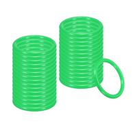 PATIKIL 2.8 Inch Plastic Ring-Toss Rings for Bottles, 30 Pack Carnival Rings Plastic Hoops for Speed and Agility Practice Outdoor Party Favor, Green
