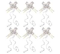 Patikil 2.8-inch Pull Bow, 40 Pack Present Wrapping String Bows Ribbon Gold Thread Style Decorative Tie for Wedding Party Birthday, Silver Tone