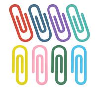 PATIKIL 2.8" Paper Clip Bookmarks, 8Pcs Metal Book Marks Page Markers Gift for Book Reading Notebook Document Office Teacher Reader, Multicolor